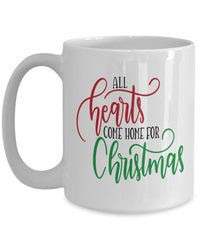 Load image into Gallery viewer, 15oz Ceramic Coffee Mug All Hearts Home for Christmas Xmas - CrazyFamilyLove
