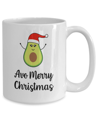 Load image into Gallery viewer, Avo Merry Christmas Xmas Ceramic Coffee Tea Mug | Holiday Snow Lights Gift Present Ideas Mom Dad Wife Husband Boyfriend Girlfriend Drinkware - CrazyFamilyLove