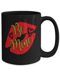 Load image into Gallery viewer, Be Mine8 Valentine Day Black Ceramic Coffee Tea Mug Gift For Him Her Drinkware - CrazyFamilyLove