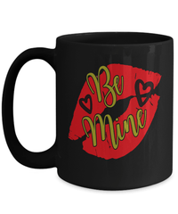 Load image into Gallery viewer, Be Mine8 Valentine Day Black Ceramic Coffee Tea Mug Gift For Him Her Drinkware - CrazyFamilyLove