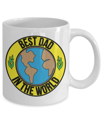Load image into Gallery viewer, Best Dad in World Coffee Tea Mug Cup | Father Papa Daddy Birthday Bday Drinkware - CrazyFamilyLove