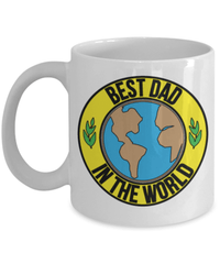 Load image into Gallery viewer, Best Dad in World Coffee Tea Mug Cup | Father Papa Daddy Birthday Bday Drinkware - CrazyFamilyLove