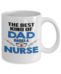 Load image into Gallery viewer, Best Dad Raises LPN RN ARNP Nurse1 Coffee Mug | Father Papa Daddy Bday Drinkware - CrazyFamilyLove