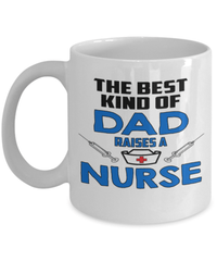 Load image into Gallery viewer, Best Dad Raises LPN RN ARNP Nurse1 Coffee Mug | Father Papa Daddy Bday Drinkware - CrazyFamilyLove