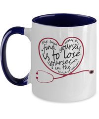 Load image into Gallery viewer, Best Way to Find Yourself LPN RN ARNP Nurse Two Tone Coffee Tea Mug Drinkware - CrazyFamilyLove