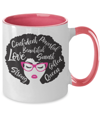 Load image into Gallery viewer, Black Lives Matter 2 Tone Coffee Mug African American Woman Power BlackPride BLM - CrazyFamilyLove