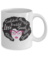Load image into Gallery viewer, Black Lives Matter Coffee Mug Cup African American Woman Power | Black Pride BLM - CrazyFamilyLove