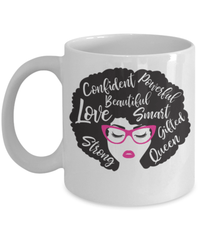 Load image into Gallery viewer, Black Lives Matter Coffee Mug Cup African American Woman Power | Black Pride BLM - CrazyFamilyLove