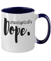 Load image into Gallery viewer, Black Lives Matter Two Tone Coffee Mug Cup Unapologetically Dope Black Pride BLM - CrazyFamilyLove