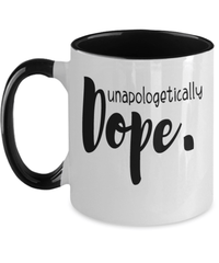 Load image into Gallery viewer, Black Lives Matter Two Tone Coffee Mug Cup Unapologetically Dope Black Pride BLM - CrazyFamilyLove