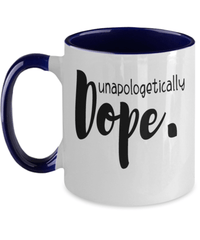 Load image into Gallery viewer, Black Lives Matter Two Tone Coffee Mug Cup Unapologetically Dope Black Pride BLM - CrazyFamilyLove