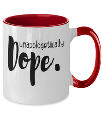 Load image into Gallery viewer, Black Lives Matter Two Tone Coffee Mug Cup Unapologetically Dope Black Pride BLM - CrazyFamilyLove