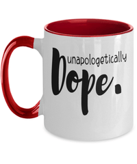 Load image into Gallery viewer, Black Lives Matter Two Tone Coffee Mug Cup Unapologetically Dope Black Pride BLM - CrazyFamilyLove
