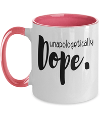 Load image into Gallery viewer, Black Lives Matter Two Tone Coffee Mug Cup Unapologetically Dope Black Pride BLM - CrazyFamilyLove
