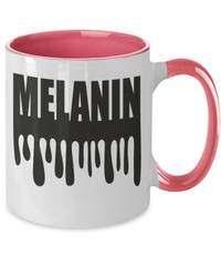 Load image into Gallery viewer, Black Lives Matter Two Tone Coffee Tea Mug Cup Melanin Black Pride BLM Drinkware - CrazyFamilyLove