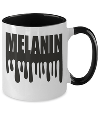 Load image into Gallery viewer, Black Lives Matter Two Tone Coffee Tea Mug Cup Melanin Black Pride BLM Drinkware - CrazyFamilyLove