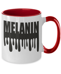 Load image into Gallery viewer, Black Lives Matter Two Tone Coffee Tea Mug Cup Melanin Black Pride BLM Drinkware - CrazyFamilyLove