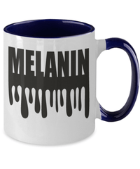 Load image into Gallery viewer, Black Lives Matter Two Tone Coffee Tea Mug Cup Melanin Black Pride BLM Drinkware - CrazyFamilyLove