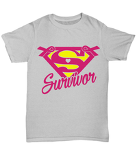Load image into Gallery viewer, Breast Cancer Awareness Cotton Shirt Breast Cancer Survivor3 Pink Ribbon tshirt - CrazyFamilyLove