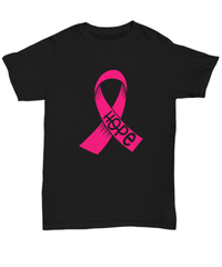Load image into Gallery viewer, Breast Cancer Awareness Cotton Shirt Hope Pink Ribbon2 tshirt teeshirt Designs - CrazyFamilyLove