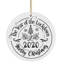 Load image into Gallery viewer, Ceramic Christmas Ornaments Year of Lockdown 2020 | Gift Ideas For Husband Wife - CrazyFamilyLove