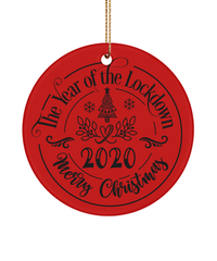 Load image into Gallery viewer, Ceramic Christmas Ornaments Year of Lockdown 2020 | Gift Ideas For Husband Wife - CrazyFamilyLove