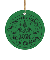Load image into Gallery viewer, Ceramic Christmas Ornaments Year of Lockdown 2020 | Gift Ideas For Husband Wife - CrazyFamilyLove