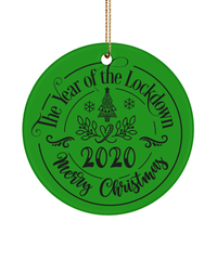 Load image into Gallery viewer, Ceramic Christmas Ornaments Year of Lockdown 2020 | Gift Ideas For Husband Wife - CrazyFamilyLove
