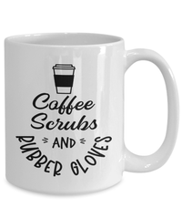 Load image into Gallery viewer, Coffee Scrubs Rubber Gloves01 LPN RN ARNP Nurse Practitioner Tea Mug Drinkware - CrazyFamilyLove