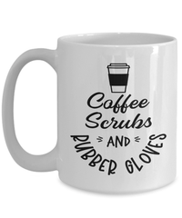 Load image into Gallery viewer, Coffee Scrubs Rubber Gloves01 LPN RN ARNP Nurse Practitioner Tea Mug Drinkware - CrazyFamilyLove