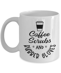 Load image into Gallery viewer, Coffee Scrubs Rubber Gloves01 LPN RN ARNP Nurse Practitioner Tea Mug Drinkware - CrazyFamilyLove