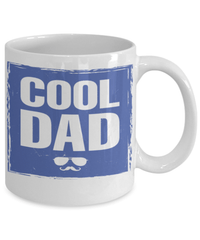 Load image into Gallery viewer, Cool Dad 2 Ceramic Coffee Tea Mug Cup Father Papa Daddy Birthday Bday Drinkware - CrazyFamilyLove