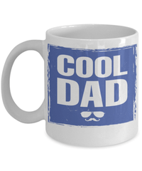 Load image into Gallery viewer, Cool Dad 2 Ceramic Coffee Tea Mug Cup Father Papa Daddy Birthday Bday Drinkware - CrazyFamilyLove