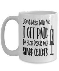 Load image into Gallery viewer, Don't Mess With Me LPN RN ARNP Nurse Practitioner Coffee Tea Mug Drinkware - CrazyFamilyLove