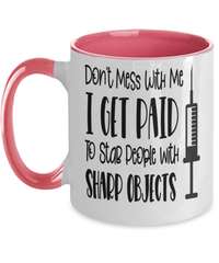 Load image into Gallery viewer, Don't Mess With Me LPN RN ARNP Nurse Practitioner Two Tone Coffee Mug Drinkware - CrazyFamilyLove