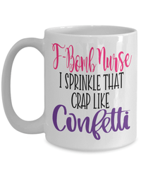 Load image into Gallery viewer, F-Bomb LPN RN ARNP Nurse Ceramic Coffee Tea Mug | Nursing Assistant Drinkware - CrazyFamilyLove