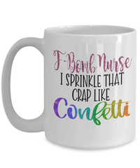 Load image into Gallery viewer, F-Bomb LPN RN ARNP Nurse Glitter Coffee Tea Mug | Nursing Assistant Drinkware - CrazyFamilyLove