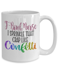Load image into Gallery viewer, F-Bomb LPN RN ARNP Nurse Glitter Coffee Tea Mug | Nursing Assistant Drinkware - CrazyFamilyLove