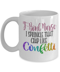 Load image into Gallery viewer, F-Bomb LPN RN ARNP Nurse Glitter Coffee Tea Mug | Nursing Assistant Drinkware - CrazyFamilyLove