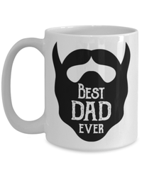 Load image into Gallery viewer, Father’s Day Mug | Best Dad Ever Beard | Cool Father’s Day Gifts | Good Father’s Day Gifts | Father’s Day Humor - CrazyFamilyLove