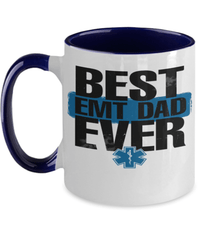 Load image into Gallery viewer, Father’s Day Mug | Best EMT Dad Ever | Cool Father’s Day Gifts | Good Father’s Day Gifts | Mug Two Tone | 2 Tone Mug - CrazyFamilyLove