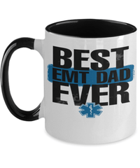 Load image into Gallery viewer, Father’s Day Mug | Best EMT Dad Ever | Cool Father’s Day Gifts | Good Father’s Day Gifts | Mug Two Tone | 2 Tone Mug - CrazyFamilyLove