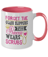 Load image into Gallery viewer, Forget the Glass Slippers01 LPN RN ARNP Nurse Two Tone Coffee Tea Mug Drinkware - CrazyFamilyLove