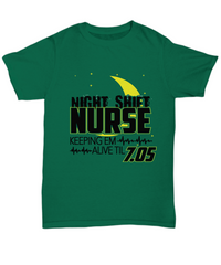 Load image into Gallery viewer, Nurse T Shirt | Night Shift Nurse | LPN RN Nurse | Nurse Practitioner | Nursing Assistant | Teeshirt Graphic