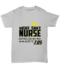 Load image into Gallery viewer, Nurse T Shirt | Night Shift Nurse | LPN RN Nurse | Nurse Practitioner | Nursing Assistant | Teeshirt Graphic