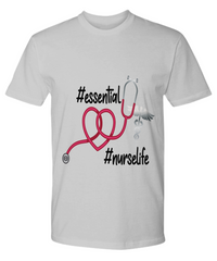 Load image into Gallery viewer, Nurse T Shirt | #Essential #Nurselife | LPN Nurse | RN Nurse | Nurse Practitioner | Nursing Assistant | Teeshirt Graphic