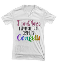 Load image into Gallery viewer, Nurse T Shirt | F-Bomb Nurse Glitter | LPN Nurse | RN Nurse | Nurse Practitioner | Nursing Assistant | Teeshirt Graphic