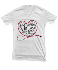 Load image into Gallery viewer, Nurse T Shirt | Best Way to Find Yourself | LPN Nurse | RN Nurse | Nurse Practitioner | Nursing Assistant | Teeshirt Graphic