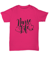 Load image into Gallery viewer, Nurse T Shirt | Nurse Life 01 | LPN RN Nurse | Nurse Practitioner | Nursing Assistant | Teeshirt Graphic