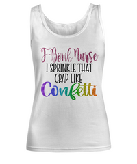 Load image into Gallery viewer, Nurse T Shirt | F-Bomb Nurse Glitter | LPN Nurse | RN Nurse | Nurse Practitioner | Nursing Assistant | Teeshirt Graphic